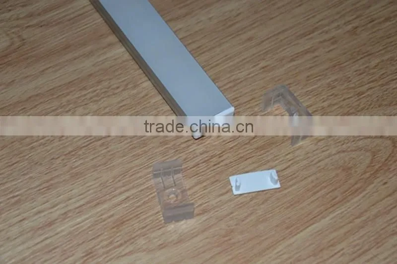 20.2mm Wide Space Put Double Row Strip Surface Mounted Plastic Led Profile
