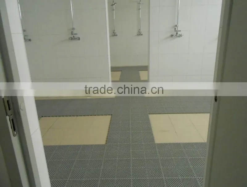 Qingdao 7KING interlocking PVC skidproof plastic bathroom floor mat