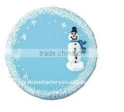 2015 new arrival 3D Christmas silicone cake mould in snowman shape