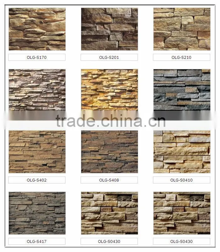 Artificial art stone for wall decoration