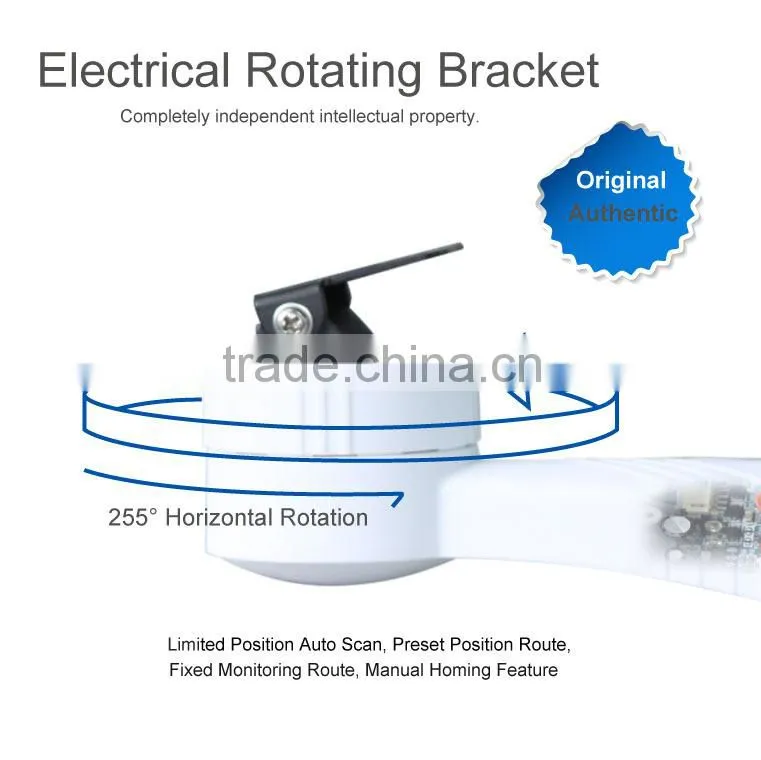 Smart Cctv rotating bracket 255 degrees rotate motorized pan tilt heads