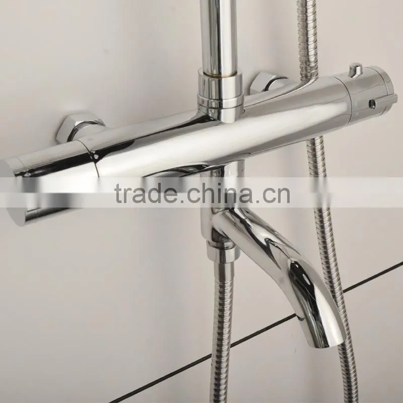 SUS 304 stainless steel 4 function embedded shower multifunctional waterfall shower luminous led lighting shower set