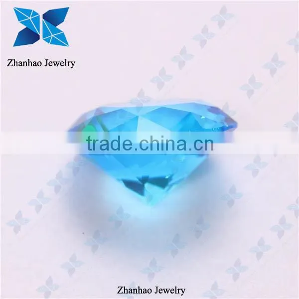 High temperature custom large faceted glass gems