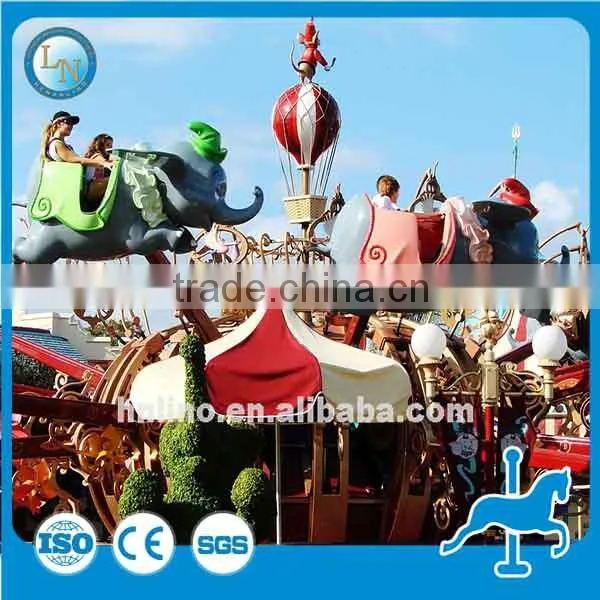 China Lino amusement park products rotary swing flying elephant dumbo rides for sale