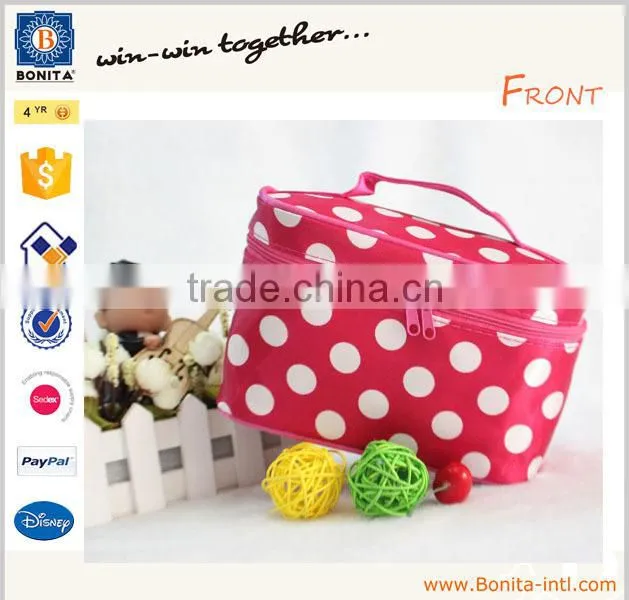 Newest folding wash bag toilet bag wave dot bag