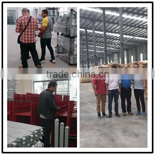 USA standard ISO used for types of cuplock scaffolding 9 inch width Q235 hot dip galvanized scaffolding steel plank walk board