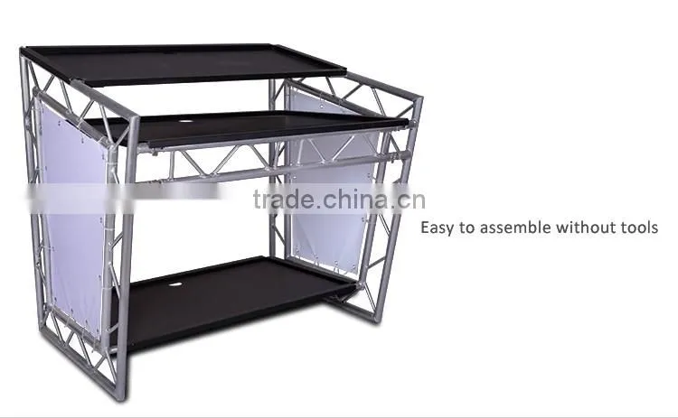 low price aluminum portable dj booth exhibition booth design
