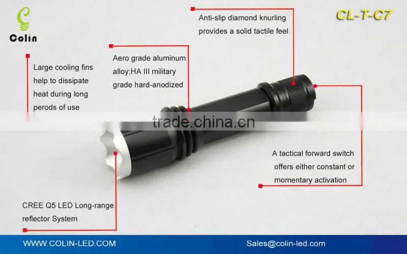 High Intensity LED Flashlight,techlite tactical led flashlight