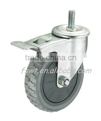 3' Height Adjustable Screw Casters With Brake