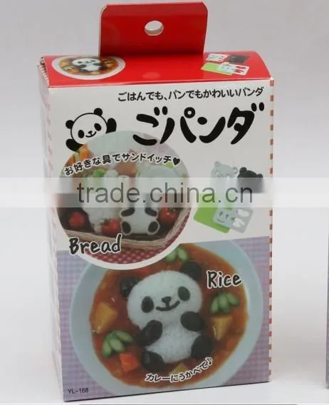 Good quality plastic Sushi Maker Sushi mold with panda shape rice ball mold
