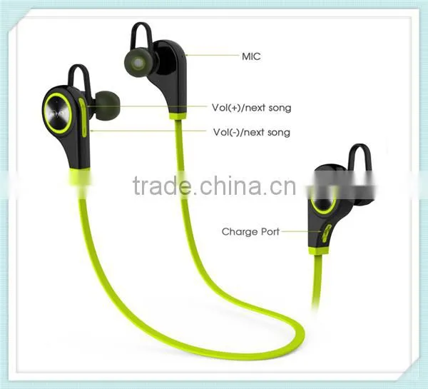 Newest Q9 Wireless Bluetooth 4.1 Headset Earphone Stereo Music Bluetooth Sport Headphone With Original packaging High Quality