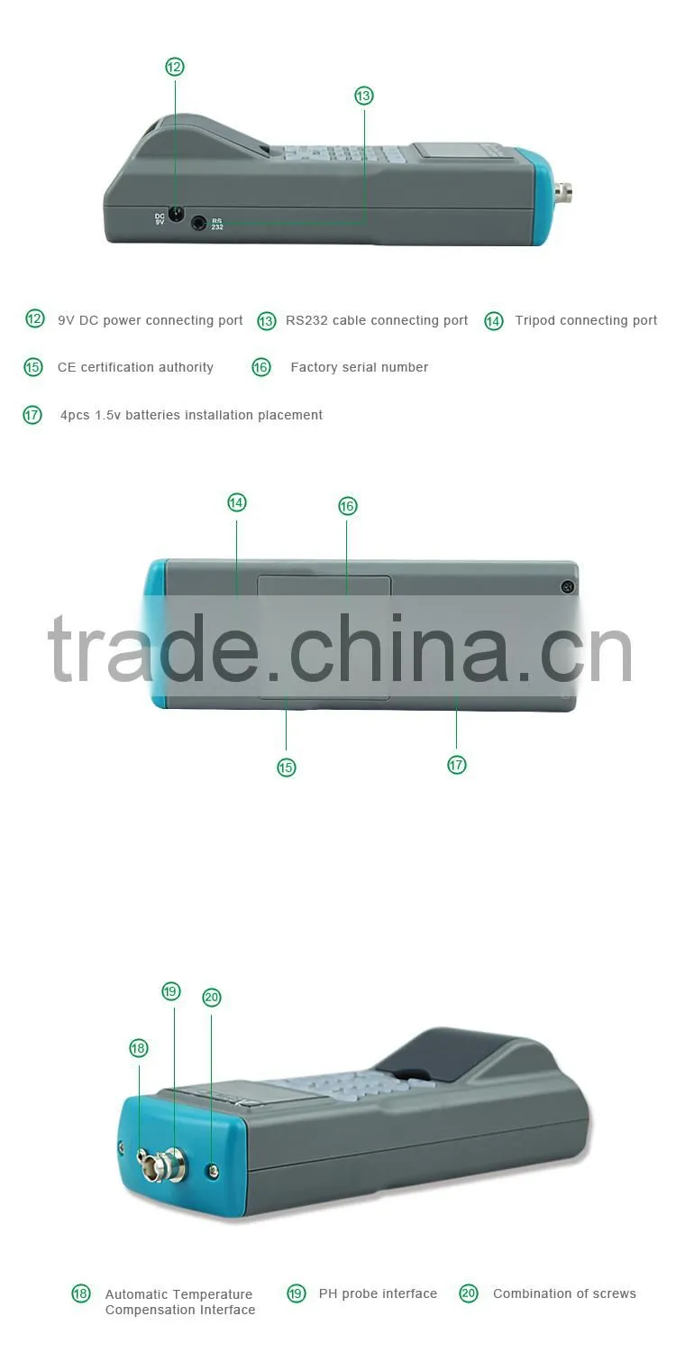 Oxidation Reduction Potential ORP PH Meter AZ9861 Smart Programmer Data Logger Printer
