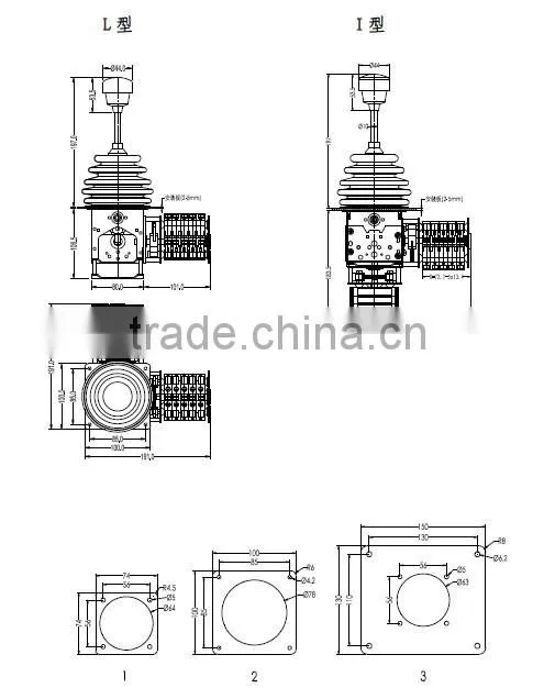 YJ300 Single biaxial joystick of coal mine