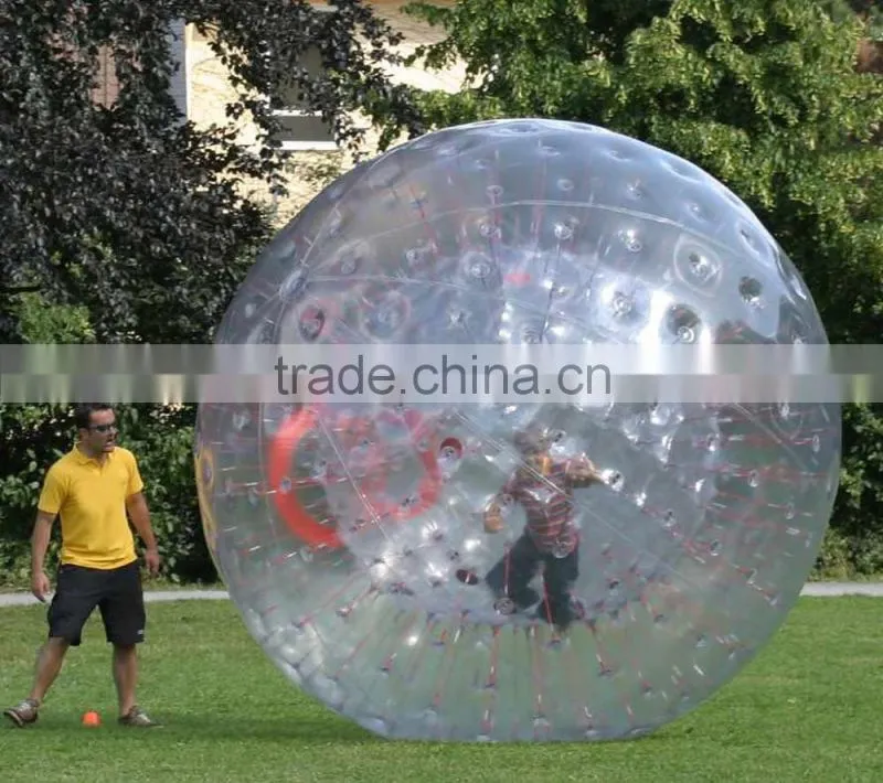 zorb balls, inflatable hamster balls to Europe