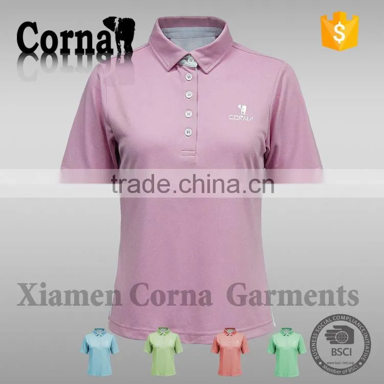100% polyester original women short sleeve polo shirts high quality polo shirt with high quality