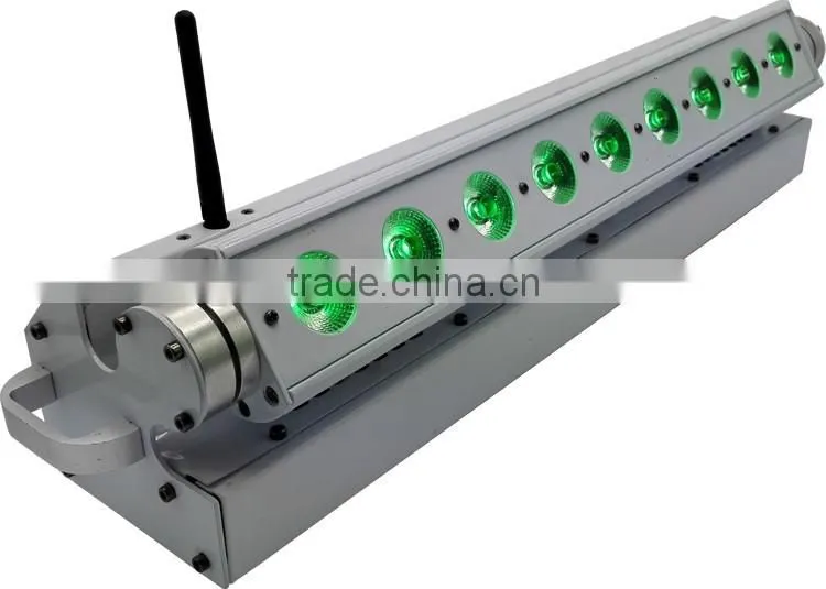 On Alibaba Sale Pixel Linear Backdrop Rechargeable DMX Wireless Battery Powered 5in1 RGBWA 9*15w LED Wall Washing Light