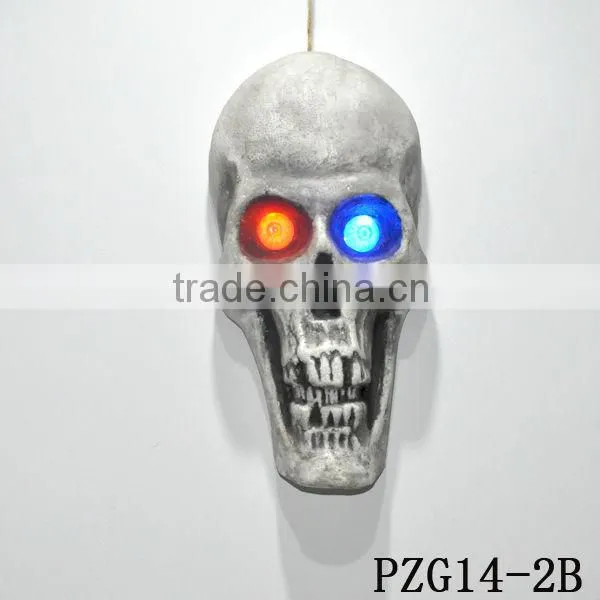 Foam haning skull faces halloween decor
