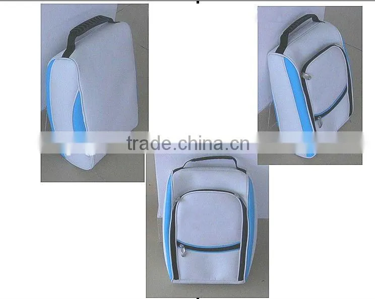 white pu golf shoe bag