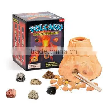 Volcano Brick Igneous Rock And Mineral Dig Kit