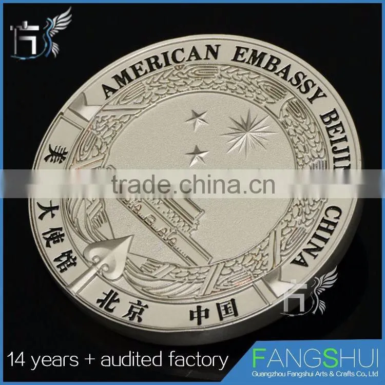 Wholesale fashionable factory price silver eagle coin 999 hot sale