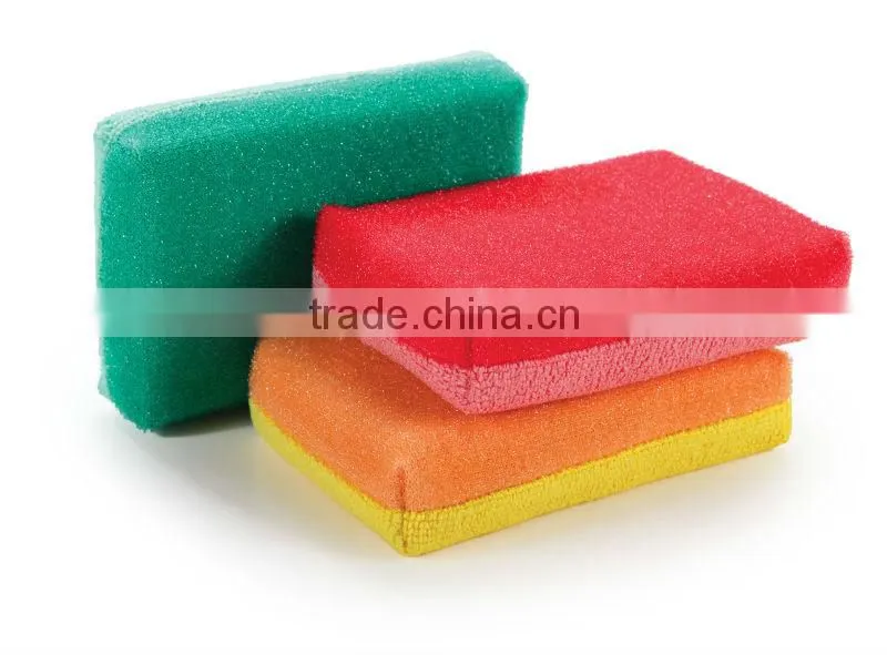 Microfibre soft dish cleaning sponge