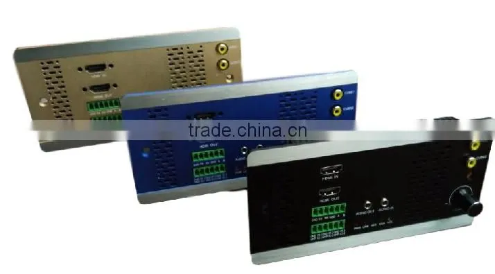 With IR + RS232 over CAT IP-based video wall proccesor