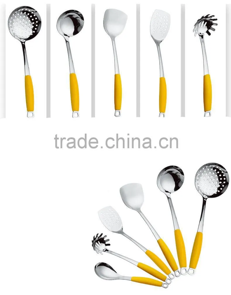 2015 high Quality cutlery kitchenware with Silica gel handle korean kitchen tools/modern kitchen designs 7PCS/SET S34