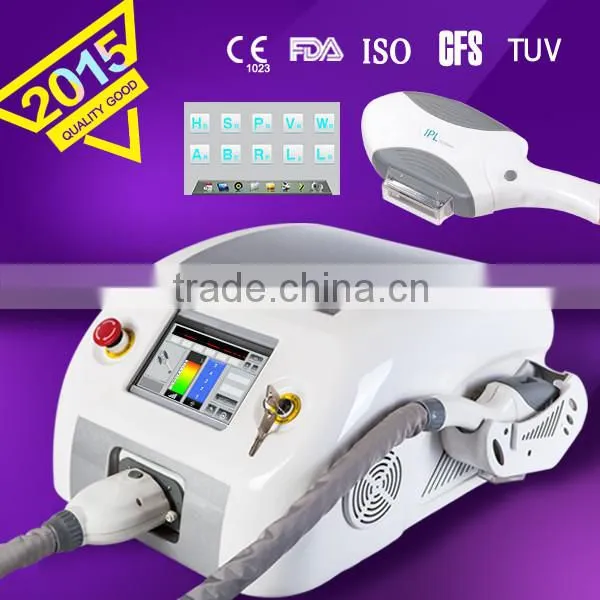 2015 Newest upgrade spa shr IPL SHR body hair removal beauty machine
