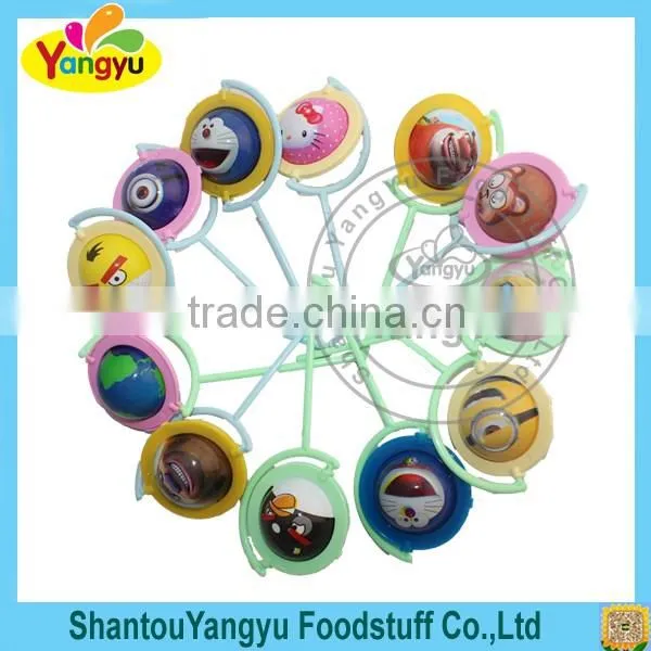 Rotating globe toy fruity flavors mini sweet tablet candy