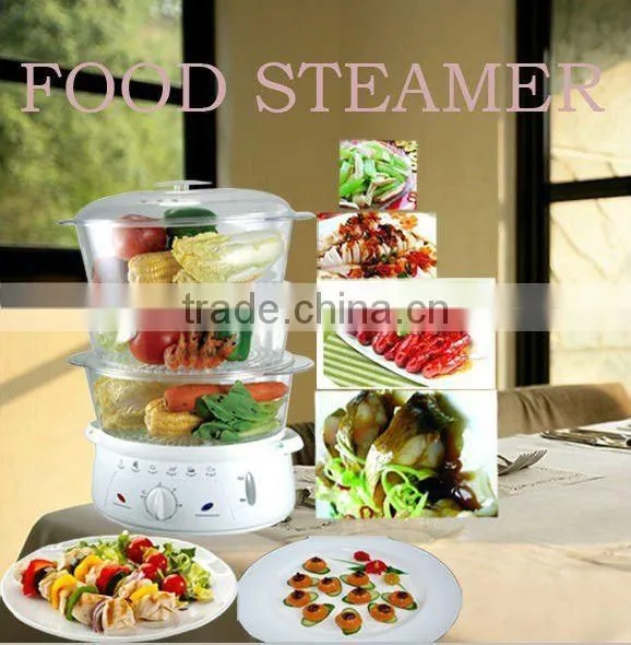 2016 HOT electric food steamer steam cooker with rice bowl
