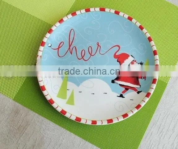 round soup porcelain plate,fine porcelain dinner plate,fruits porcelain plate