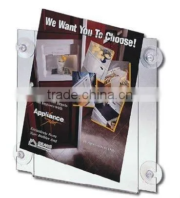 Single A4 Portrait Acrylic Window Dispay Pocket