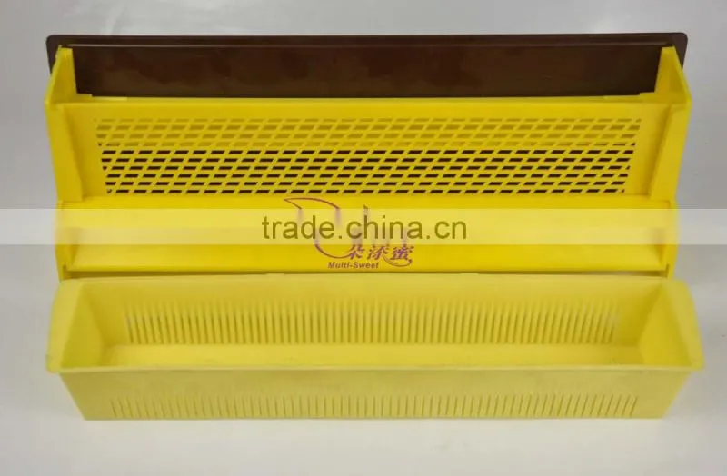 2017 hot sale beekeeping yellow plastic pollen trap