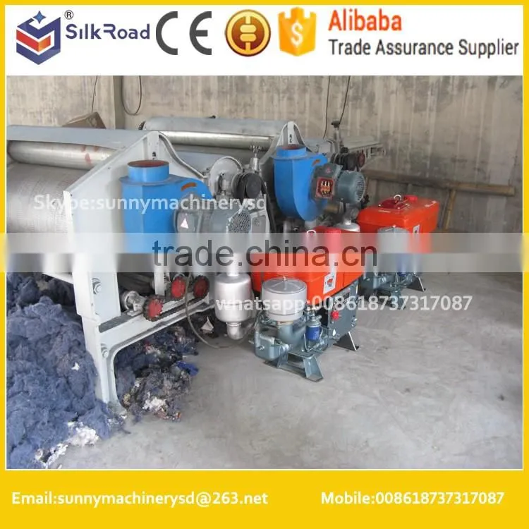 Four Rollers Waste Textile Recycling/Tearing Machine
