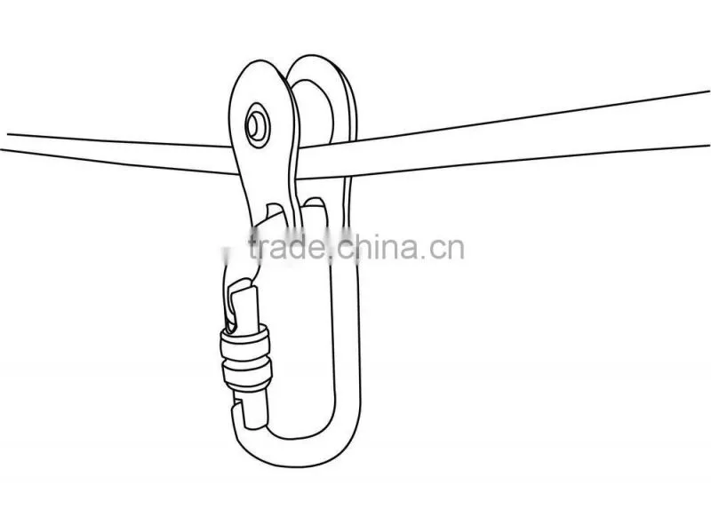 Anpen Light weight Rescue Pulley /Aluminum Climbing Pulley U15