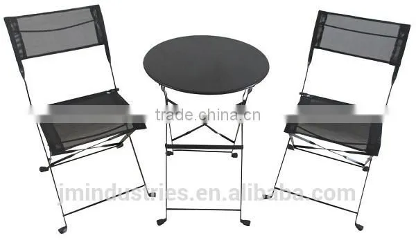 Painted iron bistro set