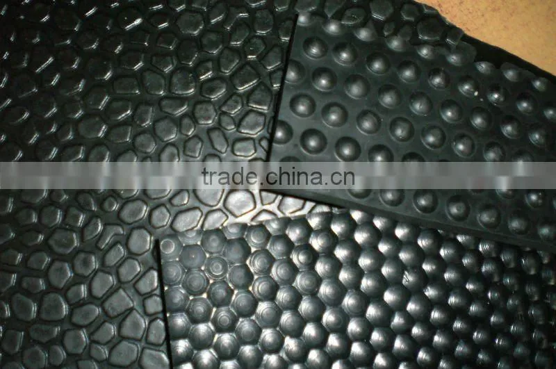 17mm cloth inserting stable standing rubber mat