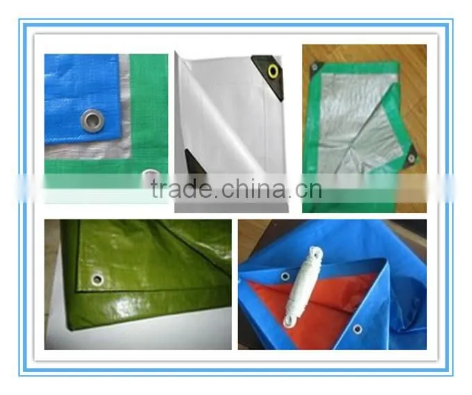 Pool cover cross laminated tarpaulin with three layers, cross lamination / waterproof eyelet tarp