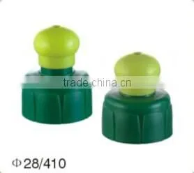 Classic dome shape push pull lid 28/410 closure bottle cap