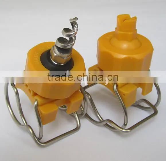 Adjustable ball double clamp clip quick-connect spray nozzles