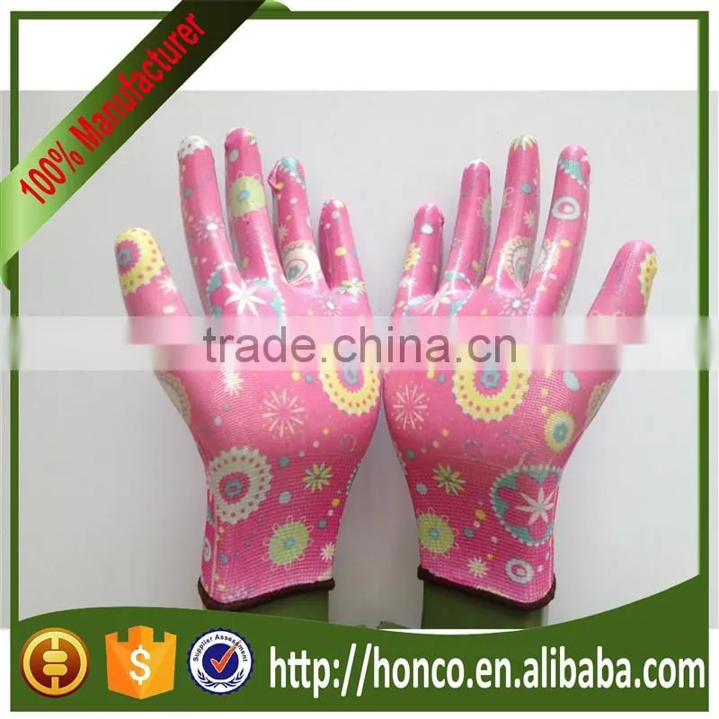 lady Nitrile Dipped Garden Glove