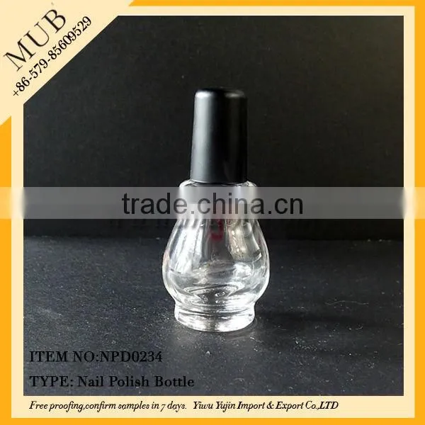 15ml small nail polish remover bottle/nail polish glass bottle