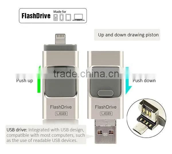 2016 New Design 2.0 USB External OTG usb Flash Drive for ios and android