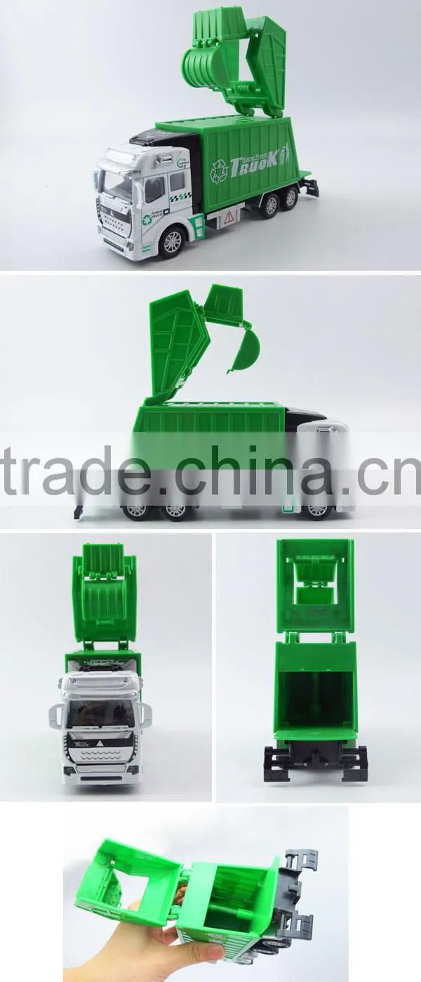toy plastic garbage can, toy garbage trucks, garbage toy truck