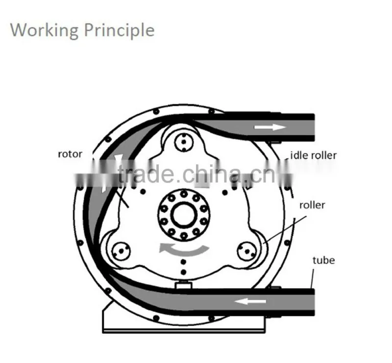 Professional manufacturer multifunctional industrial hose pump in stock