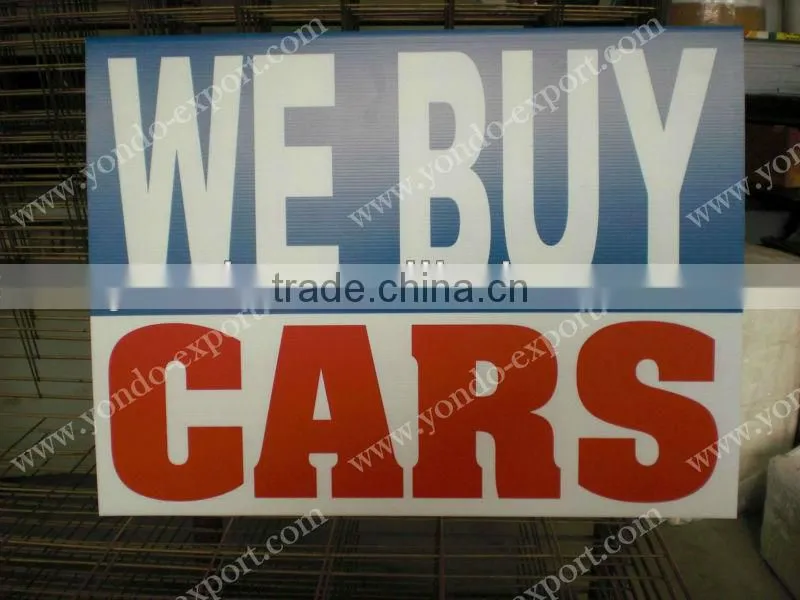 Plastic Corrugated Poster Board