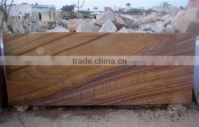 Indian honed rainbow sandstone slabs