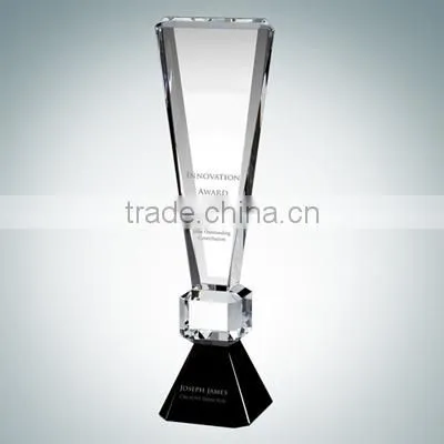2016 elegant clear crystal award trophies