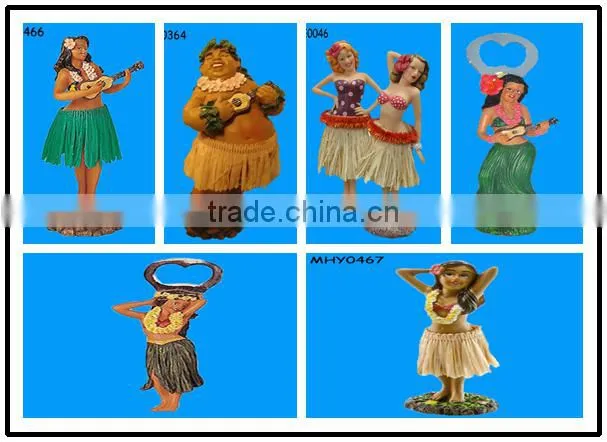 Hawaii souvenir wholesale resin hula girl