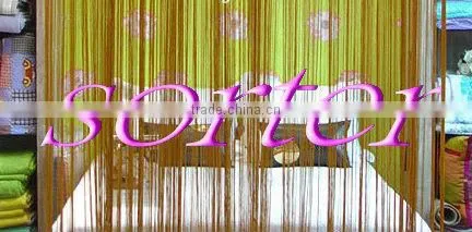 modern style red colour polyester string curtain